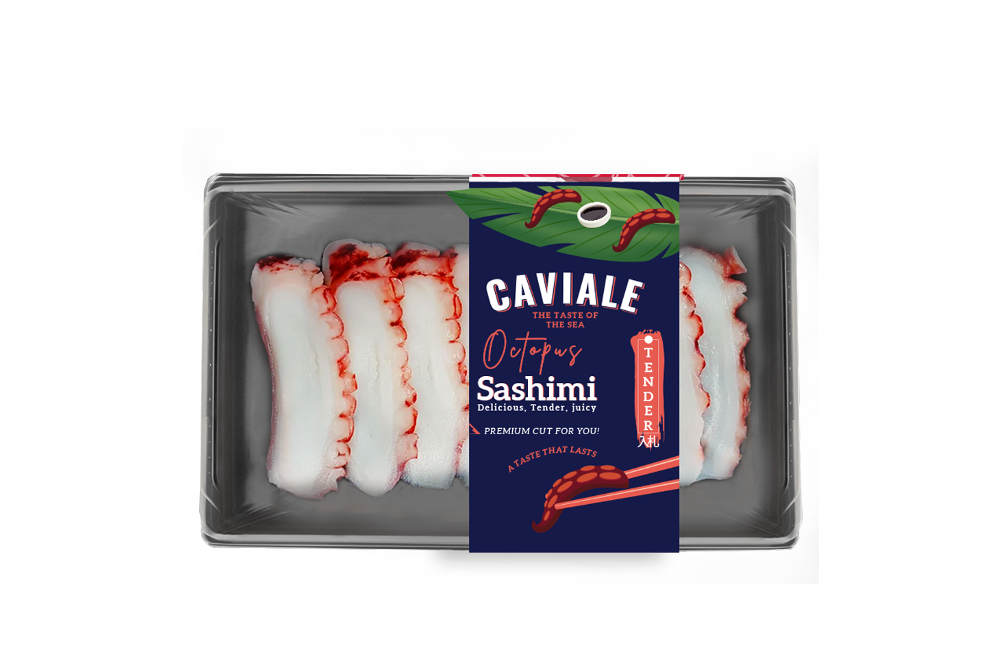 Caviale Premium Cooked Octopus sashimi