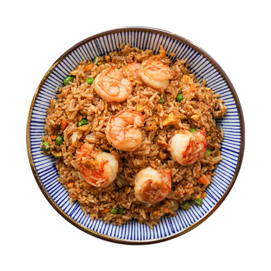 جمبري بالأرز المقلي