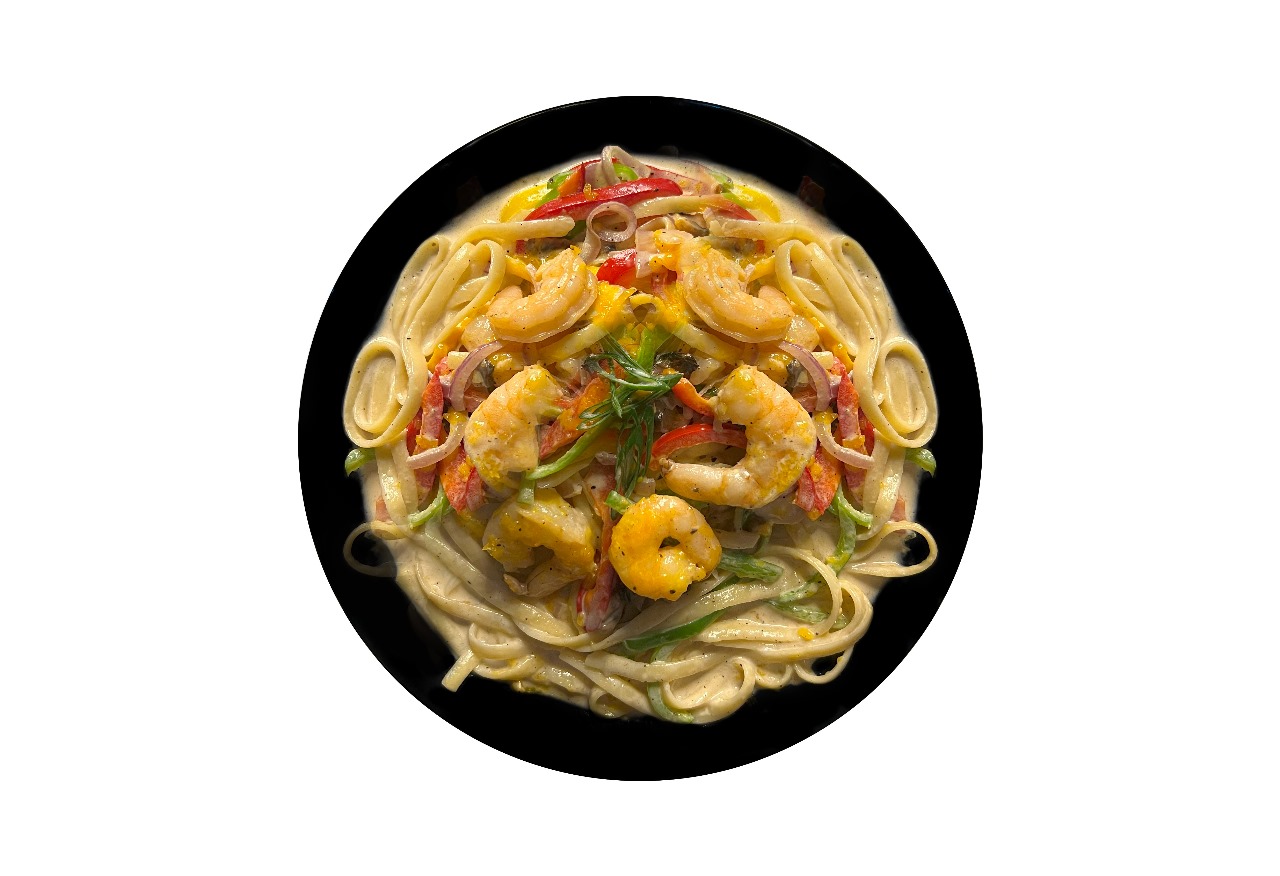 Italian shrimp noodles
