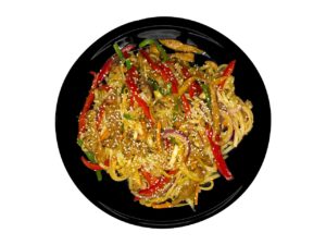 Egg noodles with beef