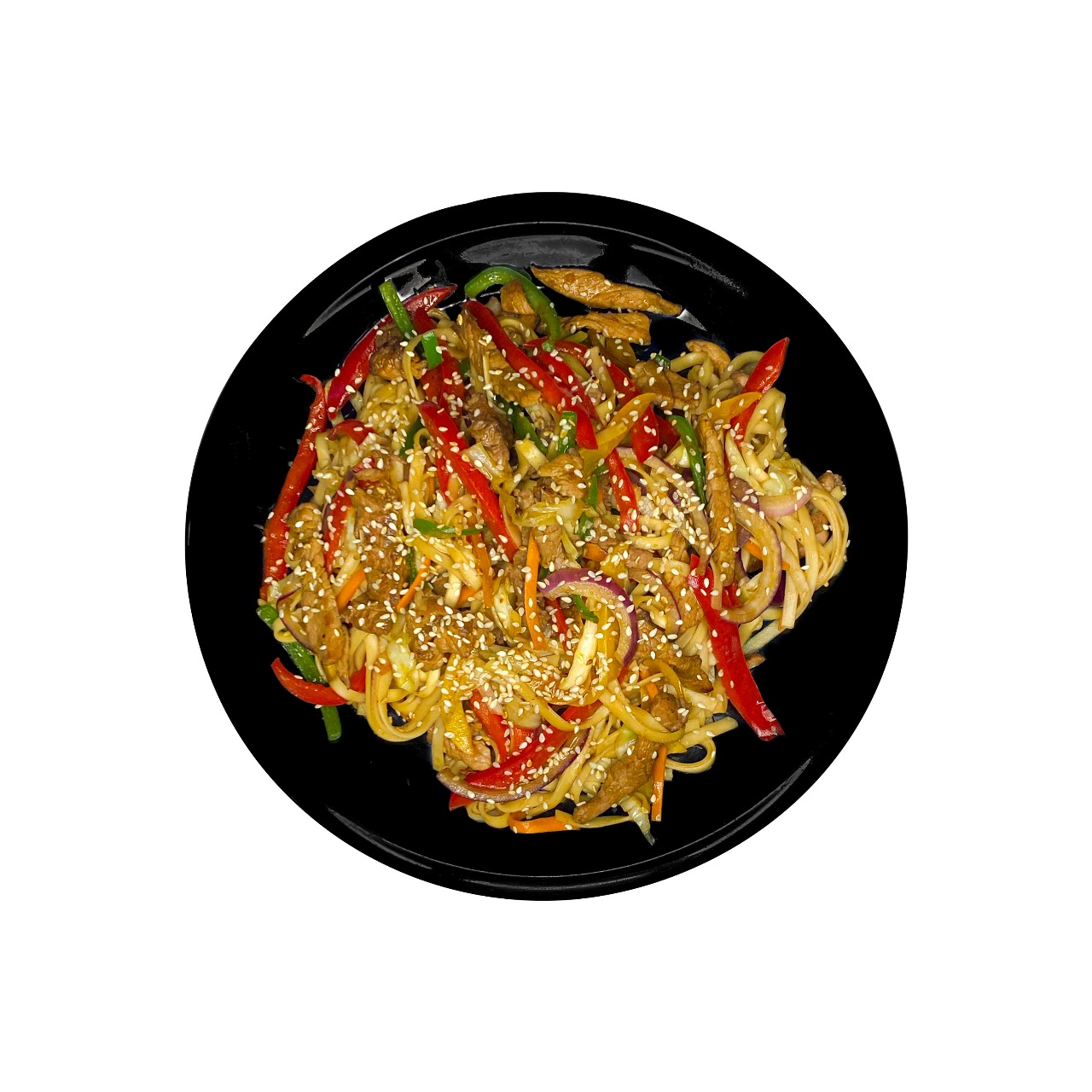 Egg noodles with beef