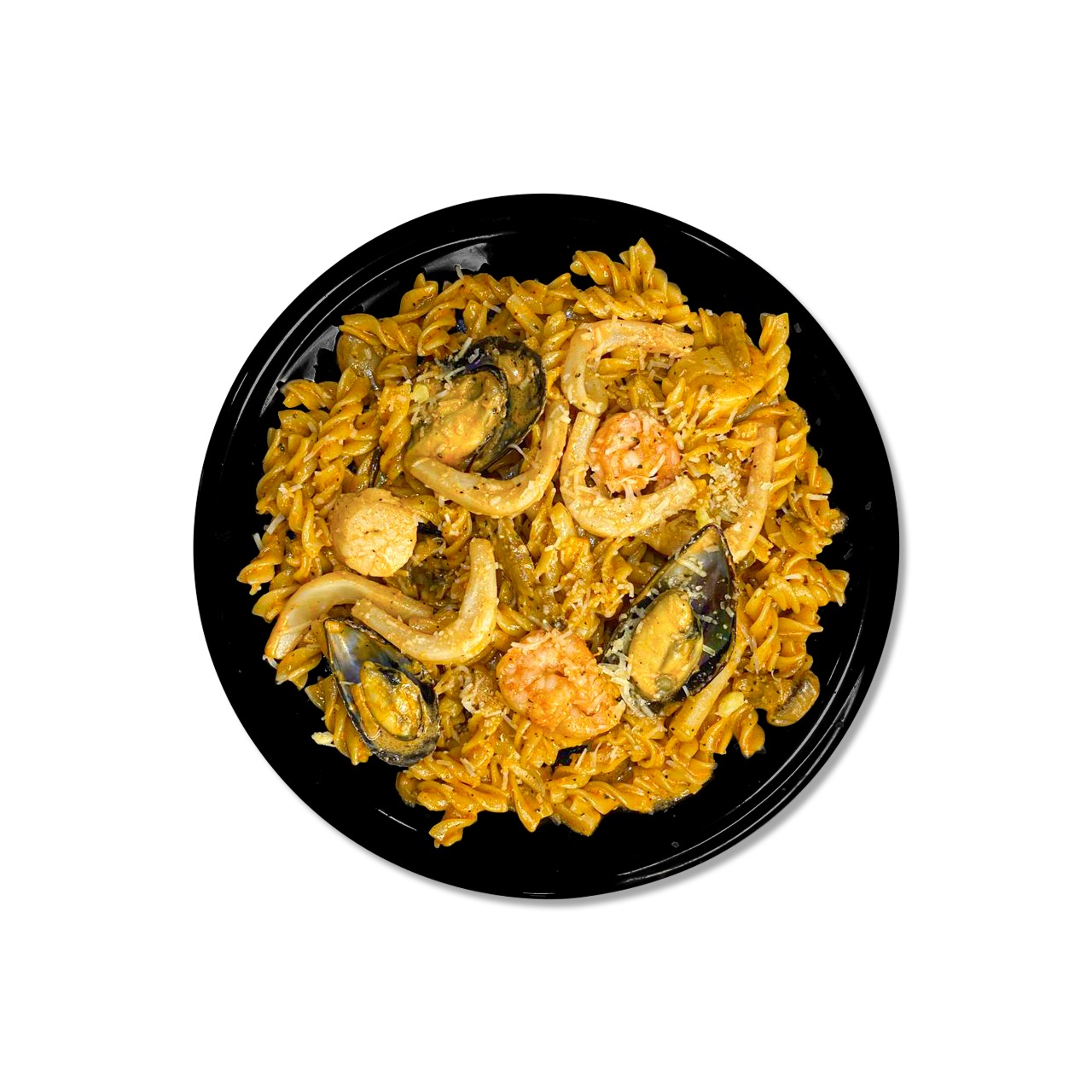 Creamy Seafood Fusilli Pasta