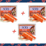 عرض 10: سولي اصابع كابوريا 55٪ سوريمي مجمدة 250 جم × 3