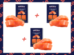 Bundle 3: Caviale Salmon Portion 400gm x3