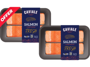 Caviale Fresh Salmon Fillet Portion - Twin Pack (400gm x 2)