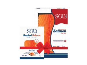 Bundle 19: Soly Half Side Salmon Fillet 500gm + Smoked Salmon 50gm