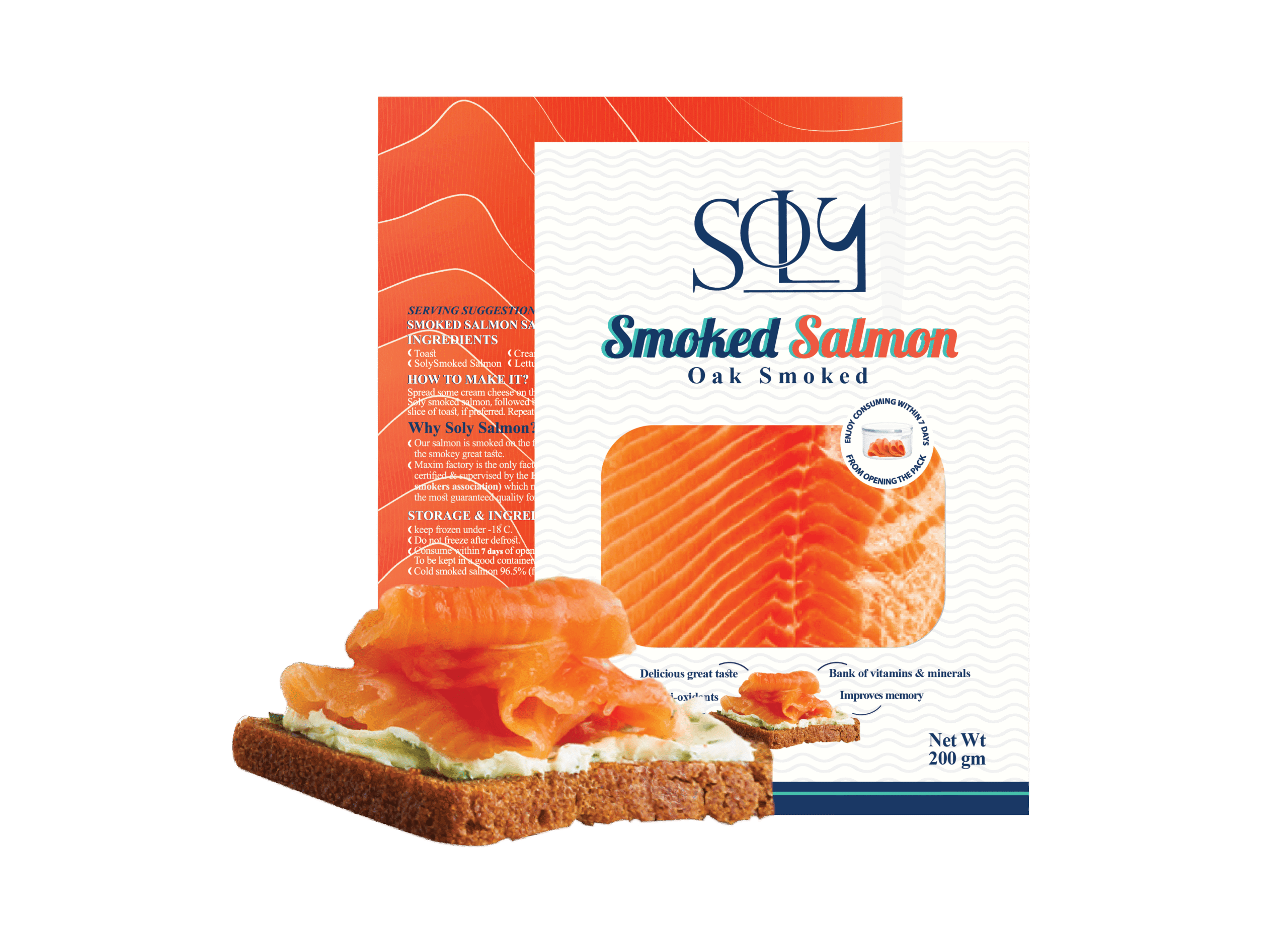 Soly Smoked Salmon 200gm - Image 2