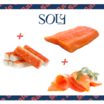 Bundle 1: Soly Halfside Salmon Fillet 500gm + Smoked Salmon 100gm + Surimi Crab Sticks 250gm