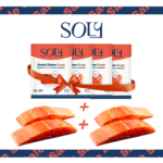 Bundle 2: Soly Smoked Salmon Prime Trimmings 1KG + Salmon Portion Premium Cut (400gm x 2)