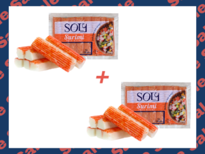 Bundle 9: Soly Crab Sticks 55% Surimi Frozen 250gm x2