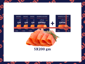 Bundle 18: GET 4+1 FREE Caviale Smoked Salmon (5x200gm)