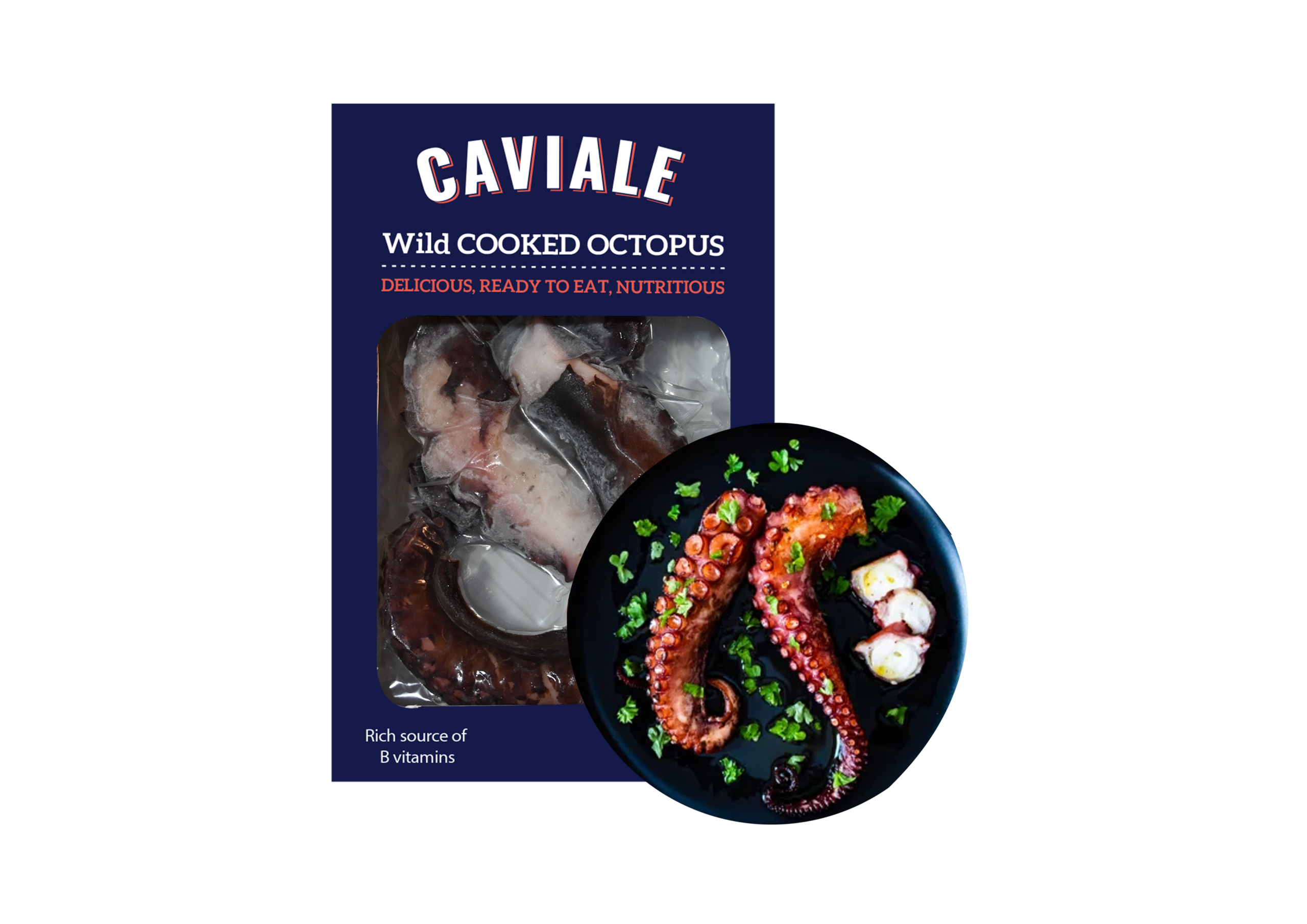 Caviale Wild Cooked Octopus 200gm - Image 2