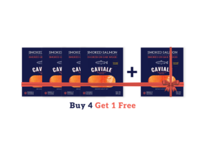 Bundle 17: GET 4+1 FREE Caviale Smoked Salmon (5x100gm)